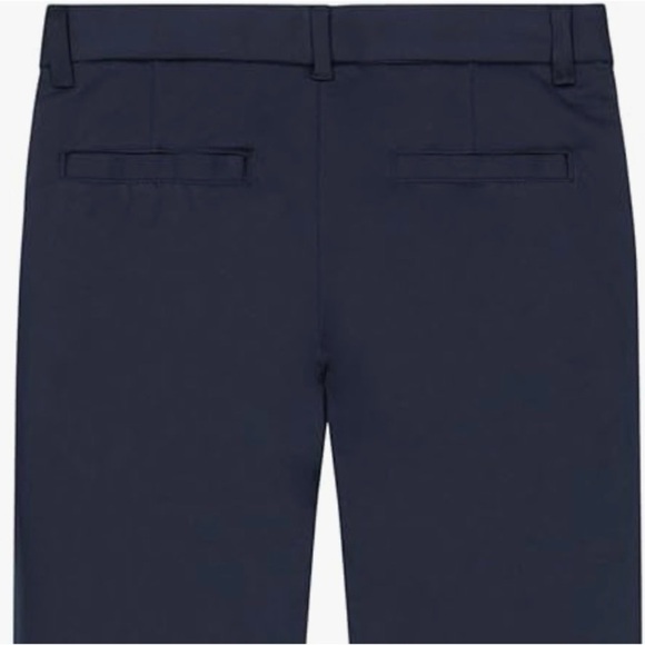 Nautica Boys' School Uniform Warp Knit Pants, Flat Front & Zipper Closure - Picture 3 of 6